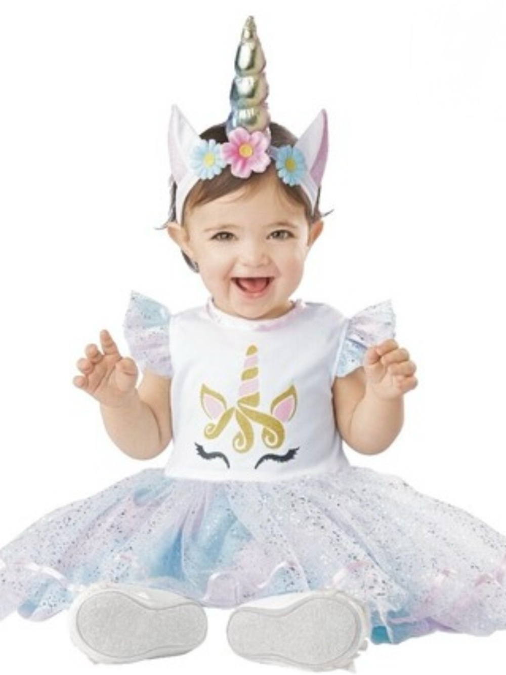 12 - 18 Months Girls Rainbow Unicorn party Dress Costume Halloween NWT